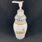 Vintage Soap Dispenser Ceramic Bird Folk Art Prestige Place JAPAN EUC