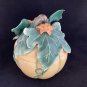 Fitz and Floyd Pumpkin Canister Lidded Candy Jar small Classics EUC Autumn Halloween