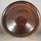 Vintage Calistoga Pottery Pasta / Vegetable Bowl Rust with Green Trim EUC California USA