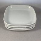 Vintage USAir 650 Ceramic Square Plates Set of 4 EUC