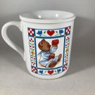 Vintage Butterfield Bear Sailor Boy Mug by Current (1985) Hearts Flowers Japan EUC
