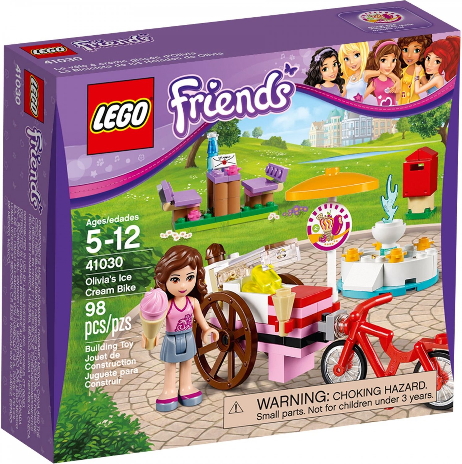 Lego Friends Olivia's Ice Cream Bike 41030 (2014) New! Sealed set!