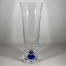 Orrefors Vase 8"  Intermezzo Blue Crystal by Erika Lagerbielke Sweden EUC