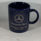 Mercedes-Benz Mug Cobalt Blue Gold Lettering Stead Motors Walnut Creek, California VGUC