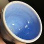Hand Thrown Tea Mug in Blue Glaze 6 oz Signed Elise Dylan