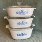 CORNING WARE Blue Cornflower P-11 Set 8 Pieces 1966-69 Complete EUC USA