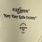 (2) Gorham 8" Plates with Green Trim Pink Purple MerryGoRound Mary Quite Contrary
