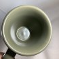 Ceramic Mug Olive Drab Green coffee tea 12 oz EUC USA