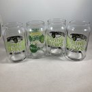 (4) Beer Tasting Glasses Mini-Can Green Black Yellow Set of 4 Spring Brews Festival