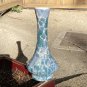 Bud Vase Turquoise Violet White Opalescent Drip Lava Glaze unmarked Looks MCM