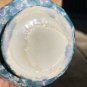Bud Vase Turquoise Violet White Opalescent Drip Lava Glaze unmarked Looks MCM