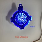 Kitras Art Glass Sun Catcher Cobalt Blue Celtic Knot Shield EUC with Tag Canada