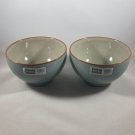 New! (2) Denby Bowls 4" Heritage Pavilion Orchard Green NWT England