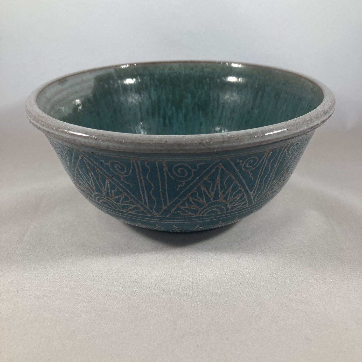 Vintage Art Studio Hawaiian Green Bowl 6