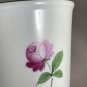 Viennese Rose Cache Pot 4.5" Pink Rose Bud with Green Trim Wiener Porzellan Austria