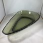 Coffee Console Table Bowl Avocado Green Triangular EUC MCM