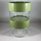 (2) Store N See Avocado Green One Pint Pyrex Glass Storage Containers 1970's GUC USA