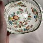 Antique Wedgwood Handled Bowl Basket A5166 Oriental Flowers Bird Green Trim 1883 England