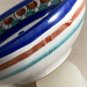 La Giara Sicilian Sole Bowl Small Flower Hand Painted Majolica Italy EUC