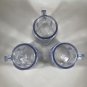 Vintage Osterizer Mini-Blend Container 8 oz Set of 3 Plastic with Yellow Lids USA VGUC