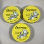 Vintage Osterizer Mini-Blend Container 8 oz Set of 3 Plastic with Yellow Lids USA VGUC