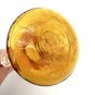 Studio Art Bud Vase Amber Crackle Glass Pitcher 4 1/4" tall EUC Handblown