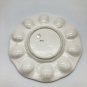 Vintage Deviled Egg Serving Dish Tray with Yellow Flowers Ceramic Japan