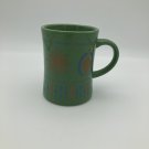Peet's Coffee & Tea Green Mug 14 oz Snowflakes Ornaments VGUC