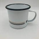 Peet's Coffee & Tea White Enamel Camp Mug 16 oz VGUC
