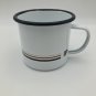 Peet's Coffee & Tea White Enamel Camp Mug 16 oz VGUC