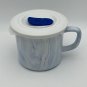 Corning Ware 20 oz Marble Mug in Blue Tie Dye EUC