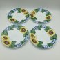 Corelle (4) Sunsations 7.25" Appetizer Plates EUC USA