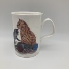 Cat Lover's Mug Orange & Gray Tabby with Yarn (1989) EUC England Cat Lover's Mug Orange & Gray Tabby with Yarn (1989) EUC England