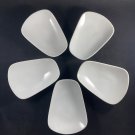 (5) Otagiri Dipping Dishes Sushi White Petal Shaped Japan EUC (5) Otagiri Dipping Dishes Sushi White Petal Shaped Japan EUC