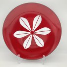 Vintage Cathrineholm Red Lotus Plate 12.5" Enameled EUC Norway MCM
