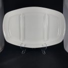 Apilco White Serving Tray Divided 13 x 9" Stoneware EUC France Apilco White Serving Tray Divided 13 x 9" Stoneware EUC France