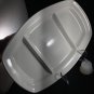 Apilco White Serving Tray Divided 13 x 9" Stoneware EUC France