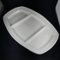 Apilco White Serving Tray Divided 13 x 9" Stoneware EUC France