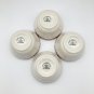 (4) Homer Laughlin Custard Bouillon Cups Maroon Checker Restaurant Ware EUC USA