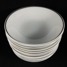 (12) Rosenthal Continental Fruit Dessert Bowls 5" Platinum Trim EUC Germany (12) Rosenthal Continental Fruit Dessert Bowls 5" Platinum Trim EUC Germany