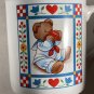 Vintage Butterfield Bear Sailor Boy Mug by Current (1985) Hearts Flowers Japan EUC