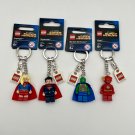 New! Lego Super Heroes DC Comics Keychain Set: 853455 853590 853454 853456 (2015) NWT