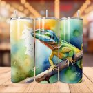 Lizard Tumbler Wrap PNG Animal PNG Watercolor 20oz Sublimation Mug Cup