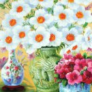 Daisy  flower diamond painting art square drill beading cross stitch 40X50cm