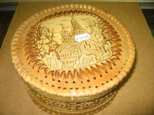 HANDMADE BIRCH BARK ITEMS FROM SIBERIA