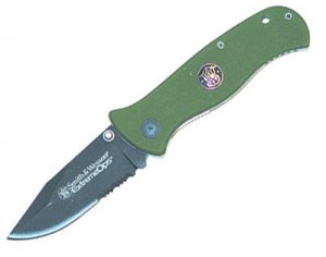 Smith & Wesson Knives / Extreme Ops, G-10 Handle (Green)