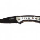 M-Tech USA - Silver / Black Folding Knife