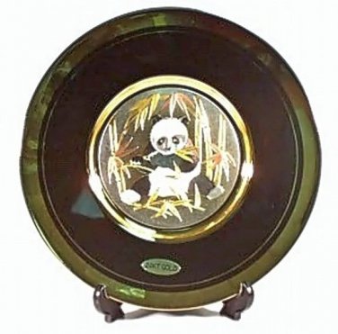 Panda Bear Gift Plate (24K Gold)