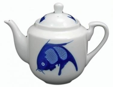 Blue Goldfish Teapot