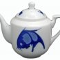 Blue Goldfish Teapot